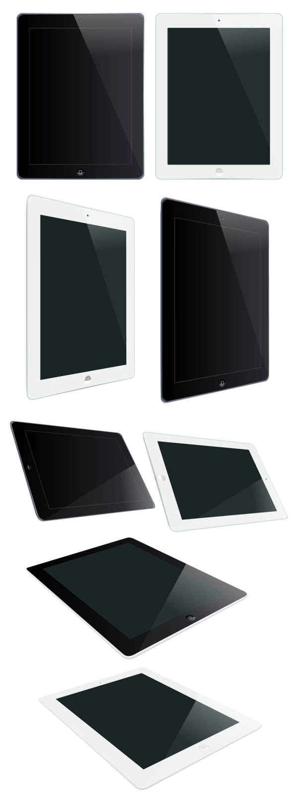Different ipad psd material