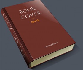 Vintage book cover psd material