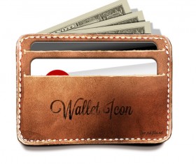 Wallet icon psd graphic