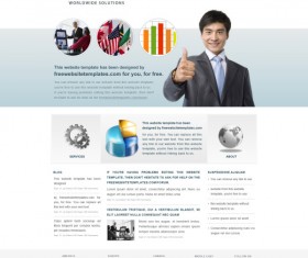 Modern business website template psd