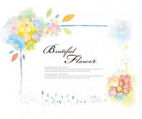 Beatiful flower background psd graphics 01