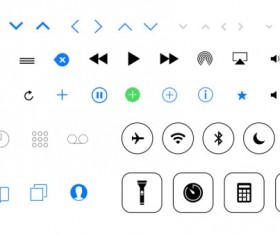 Simple Player and social psd icons