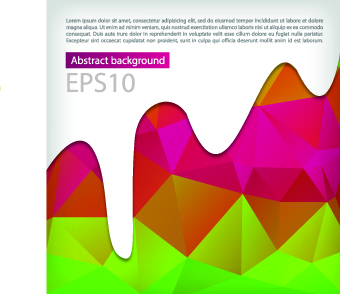 Abstract background with paint vector 02