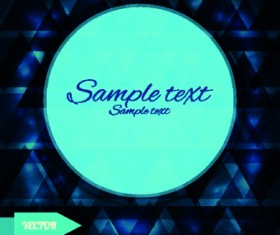Abstract tangram with frame background vector 01