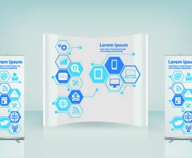 Advertising infographics poster design vector