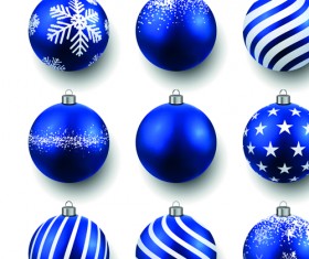Beautiful Christmas balls caretive design vector 01