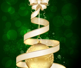 Beautiful xmas baubles shiny background vector 05