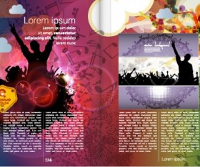 Vector cover of brochure and magazine design 02