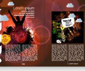 Vector cover of brochure and magazine design 03