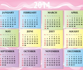 June 2014 Calendar Vector Free Download