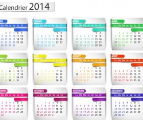 Calendar 2014 vector huge collection 102