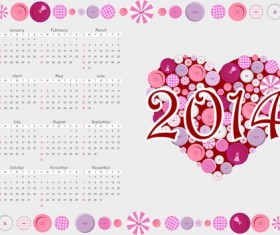 Calendar 2014 vector huge collection 103