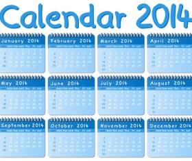 Calendar 2014 vector huge collection 104