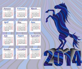 Calendar 2014 vector huge collection 105