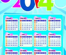 Calendar 2014 vector huge collection 119
