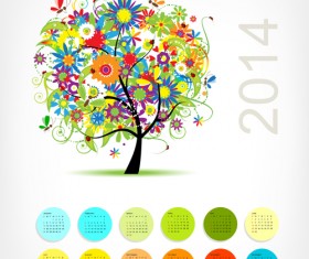 Calendar 2014 vector huge collection 122
