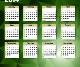 Calendar 2014 vector huge collection 126