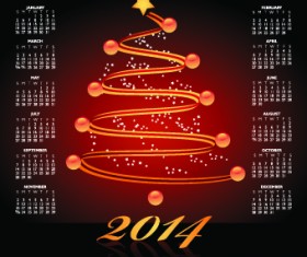 Calendar 2014 vector huge collection 129