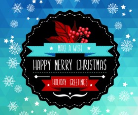 Christmas labels frame vector background 05