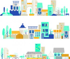 Cartoon city vector illustration 01