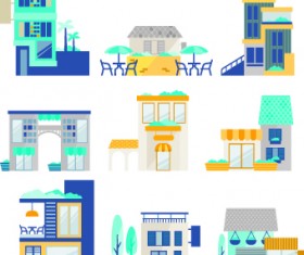 Cartoon city vector illustration 02
