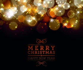 Christmas Golden Halation background vector