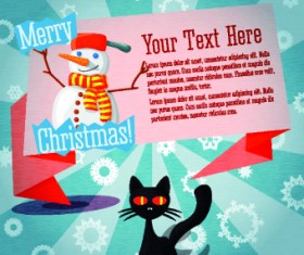 Christmas Party Invitation cover creative vector 01