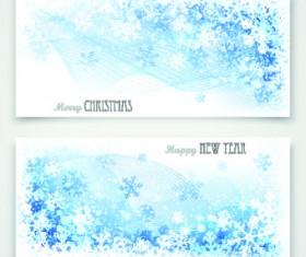Shiny 2014 Merry Christmas banners design vector 03