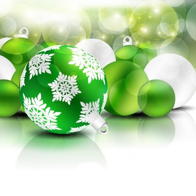 2014 Christmas colored baubles design vector 03