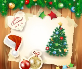 Christmas photo frame background vector 03