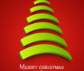 Creative Christmas tree design background set 02