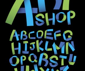Creative Alphabets design vector set 03