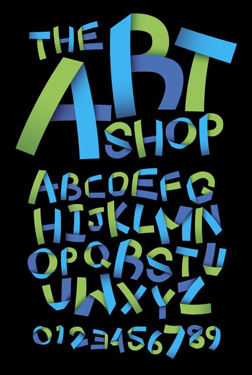 Creative Alphabets design vector set 03