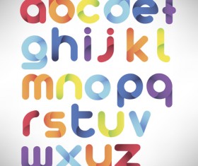 Creative Alphabets design vector set 04