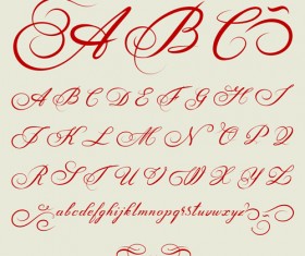 Creative Alphabets design vector set 06