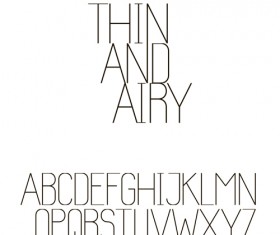 Creative Alphabets design vector set 07