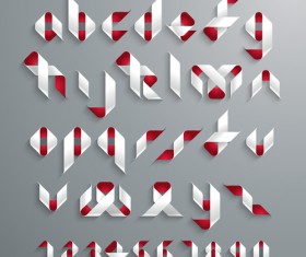 Creative Alphabets design vector set 08