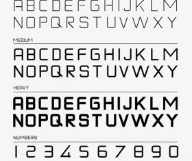 Creative Alphabets design vector set 10