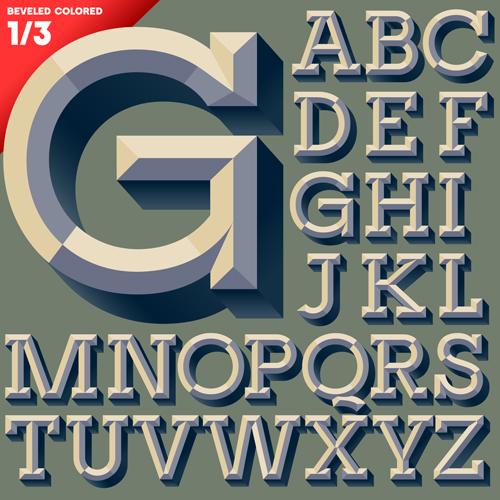 Creative Alphabets design vector set 11
