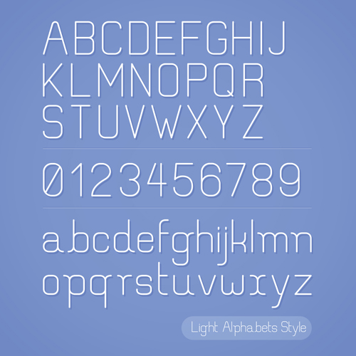 Creative Alphabets design vector set 16