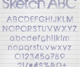 Creative Alphabets design vector set 19