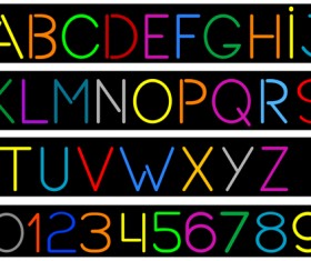 Creative Alphabets design vector set 20