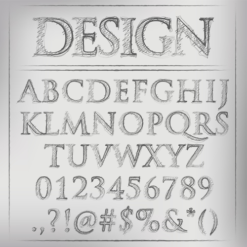 Creative Alphabets design vector set 22