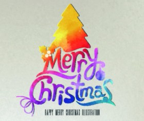 Creative Christmas tree with retro background