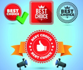 Creative Promo labels design vector 02