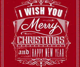 Creative Xmas red background graphics