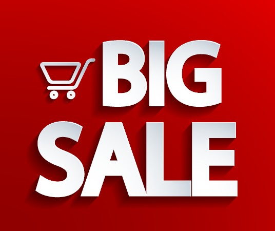 Download Creative big sale design elements vector 01 free download
