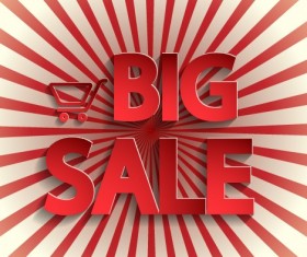Creative big sale design elements vector 02