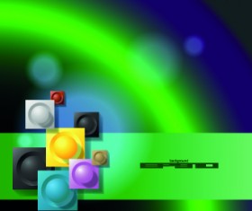 Fantasy green background vector