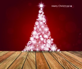 Floor and christmas background vector set 01
